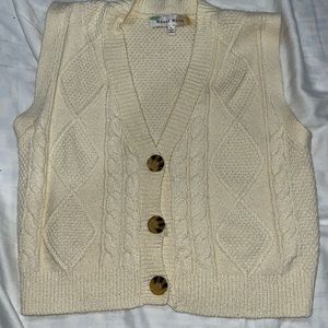 Cream vest